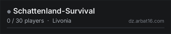 Schattenland-Survival on the AR16 DayZ server list