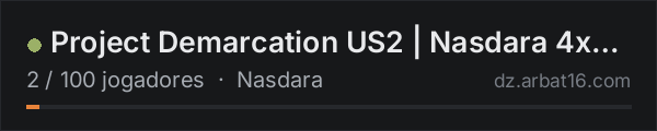 Project Demarcation US2 | Nasdara 4x Loot | Traders | Helis | a na lista de servidores de DayZ da AR16