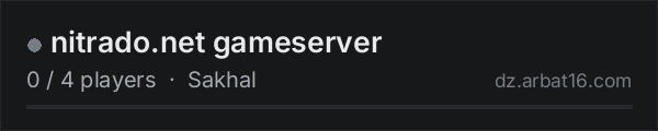 nitrado.net gameserver on the AR16 DayZ server list