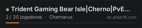 Trident Gaming Bear Isle|Cherno|PvE Only|$250K Start|Helis na lista de servidores de DayZ da AR16