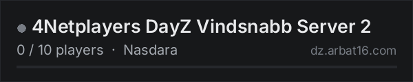 4Netplayers DayZ Vindsnabb Server 2 on the AR16 DayZ server list