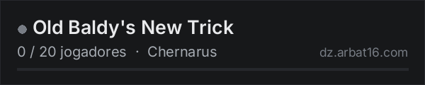 Old Baldy's New Trick na lista de servidores de DayZ da AR16