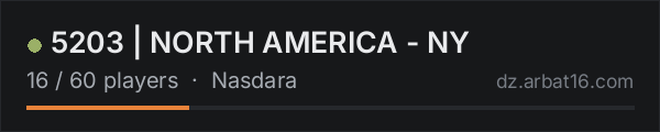 5203 | NORTH AMERICA - NY on the AR16 DayZ server list