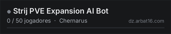 Strij PVE Expansion AI Bot na lista de servidores de DayZ da AR16
