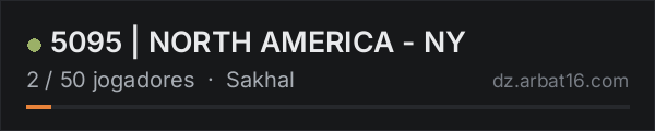 5095 | NORTH AMERICA - NY na lista de servidores de DayZ da AR16