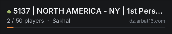 5137 | NORTH AMERICA - NY | 1st Person Only on the AR16 DayZ server list