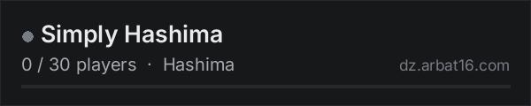 Simply Hashima on the AR16 DayZ server list