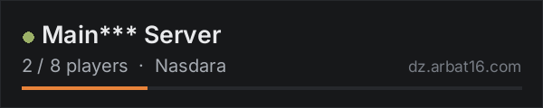 Main*** Server on the AR16 DayZ server list