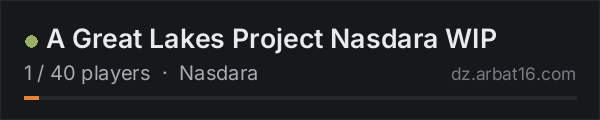 A Great Lakes Project Nasdara WIP on the AR16 DayZ server list