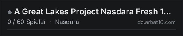 A Great Lakes Project Nasdara Fresh 10/25 PVP AI in der DayZ-Serverliste von AR16