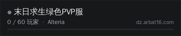 AR16 DayZ 服务器列表中的 末日求生绿色PVP服