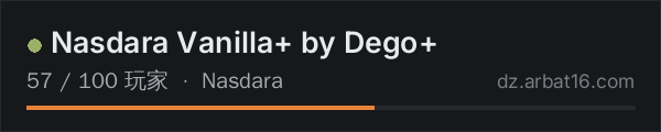 AR16 DayZ 服务器列表中的 Nasdara Vanilla+ by Dego+