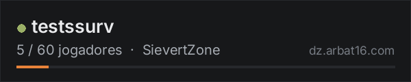 testssurv na lista de servidores de DayZ da AR16