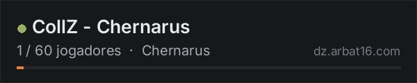 CollZ - Chernarus na lista de servidores de DayZ da AR16