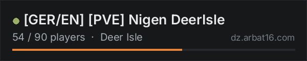 [GER/EN] [PVE] Nigen DeerIsle on the AR16 DayZ server list