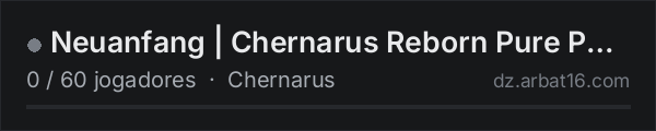 Neuanfang | Chernarus Reborn  Pure PVE/Heli/Trader/Quest/KI na lista de servidores de DayZ da AR16