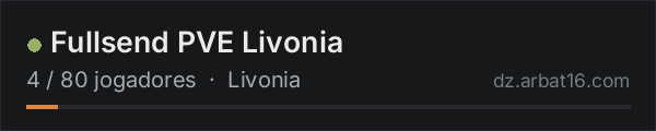Fullsend PVE Livonia na lista de servidores de DayZ da AR16
