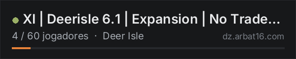 XI | Deerisle 6.1 | Expansion | No Trader | Wiped 7-31 na lista de servidores de DayZ da AR16