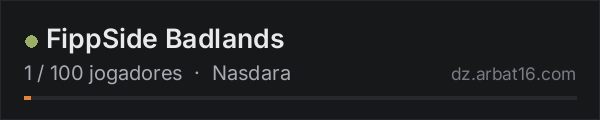 FippSide Badlands na lista de servidores de DayZ da AR16