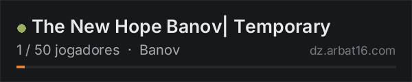 The New Hope Banov| Temporary na lista de servidores de DayZ da AR16
