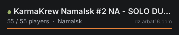 KarmaKrew Namalsk #2 NA - SOLO DUO TRIO | 1PP | VANILLA + MODS on the AR16 DayZ server list