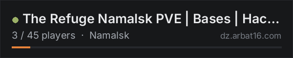 The Refuge Namalsk PVE | Bases | Hacked Crates | Helis on the AR16 DayZ server list