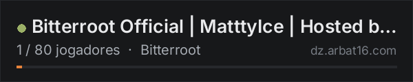 Bitterroot Official | MatttyIce | Hosted by A Beautiful Potato na lista de servidores de DayZ da AR16