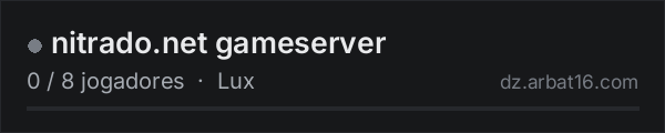 nitrado.net gameserver na lista de servidores de DayZ da AR16