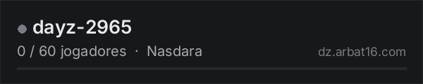 dayz-2965 na lista de servidores de DayZ da AR16