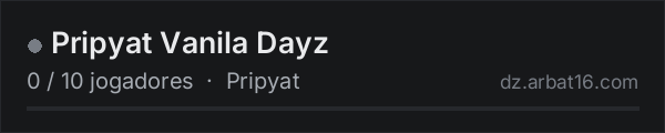 Pripyat Vanila Dayz na lista de servidores de DayZ da AR16