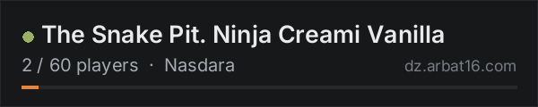 The Snake Pit. Ninja Creami Vanilla on the AR16 DayZ server list