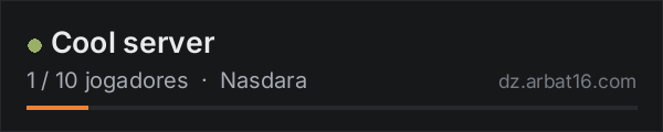Cool server na lista de servidores de DayZ da AR16