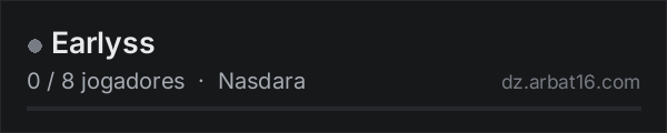 Earlyss na lista de servidores de DayZ da AR16