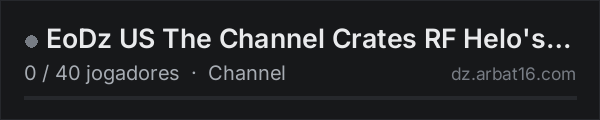 EoDz US The Channel Crates RF Helo's & Boats na lista de servidores de DayZ da AR16