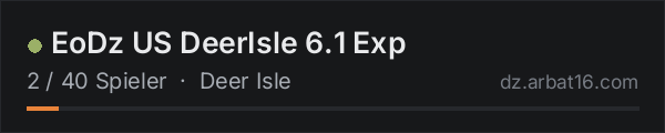 EoDz US DeerIsle 6.1 Exp in der DayZ-Serverliste von AR16