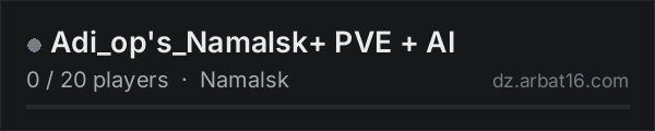 Adi_op's_Namalsk+ PVE + AI on the AR16 DayZ server list