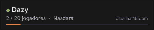 Dazy na lista de servidores de DayZ da AR16