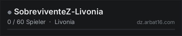 SobreviventeZ-Livonia in der DayZ-Serverliste von AR16