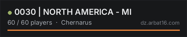 0030 | NORTH AMERICA - MI on the AR16 DayZ server list