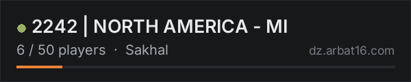 2242 | NORTH AMERICA - MI on the AR16 DayZ server list
