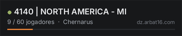 4140 | NORTH AMERICA - MI na lista de servidores de DayZ da AR16