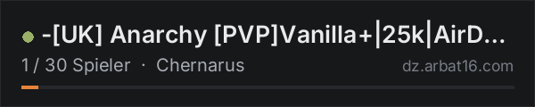 -[UK] Anarchy [PVP]Vanilla+|25k|AirDrops|RABaseBuilding in der DayZ-Serverliste von AR16