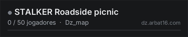 STALKER Roadside picnic na lista de servidores de DayZ da AR16
