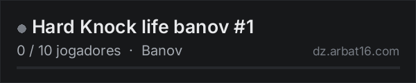 Hard Knock life banov #1 na lista de servidores de DayZ da AR16