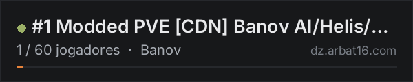 #1 Modded PVE [CDN] Banov AI/Helis/DNA/Traders na lista de servidores de DayZ da AR16