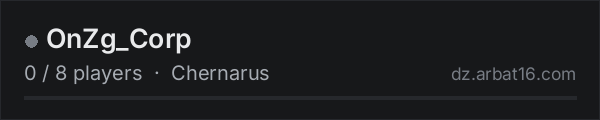 OnZg_Corp on the AR16 DayZ server list