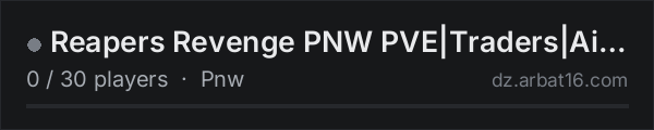 Reapers Revenge PNW PVE|Traders|Ai|Diesel|KOTH|Airdrops on the AR16 DayZ server list