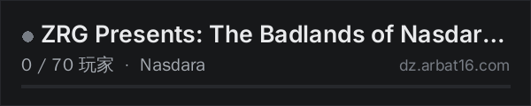 AR16 DayZ 服务器列表中的 ZRG Presents: The Badlands of Nasdara | EU / UK | Vanilla | 1PP