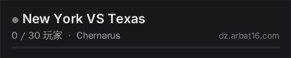 AR16 DayZ 服务器列表中的 New York VS Texas