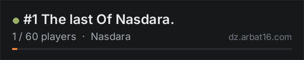#1 The last Of Nasdara. on the AR16 DayZ server list